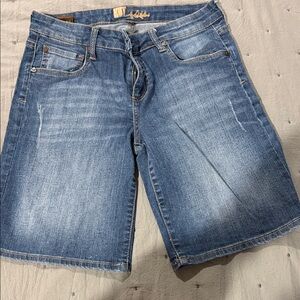 Blue Denim Bermuda Shorts